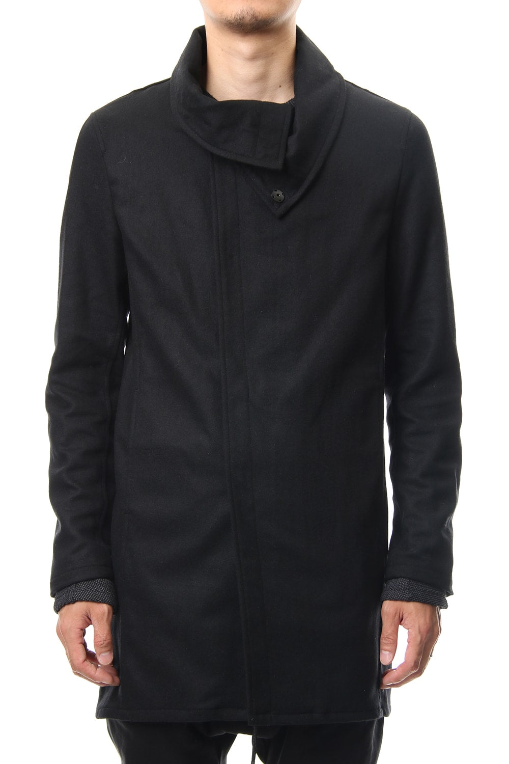 Flannel jersey Coat RB-054 Black