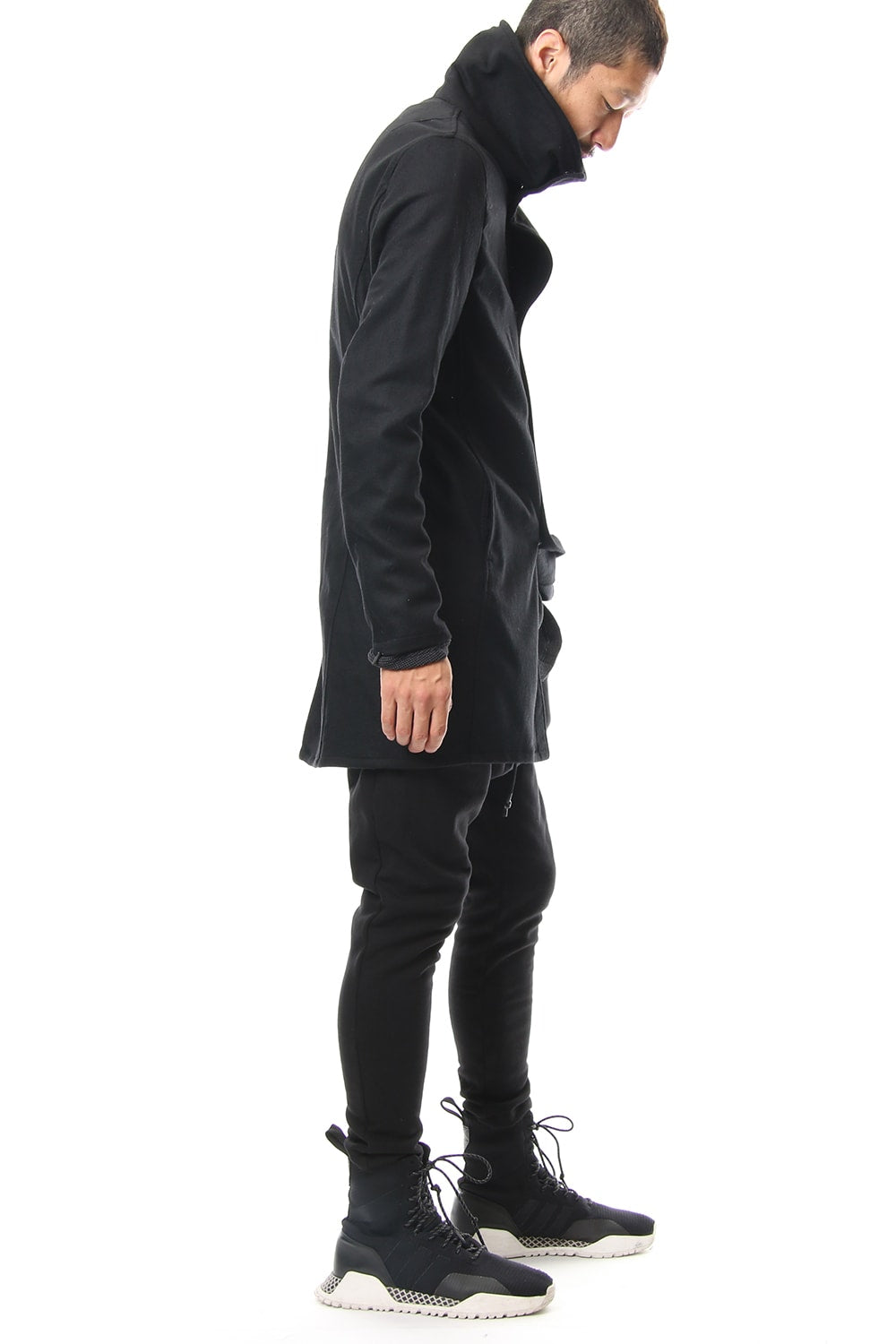 Flannel jersey Coat RB-054 Black