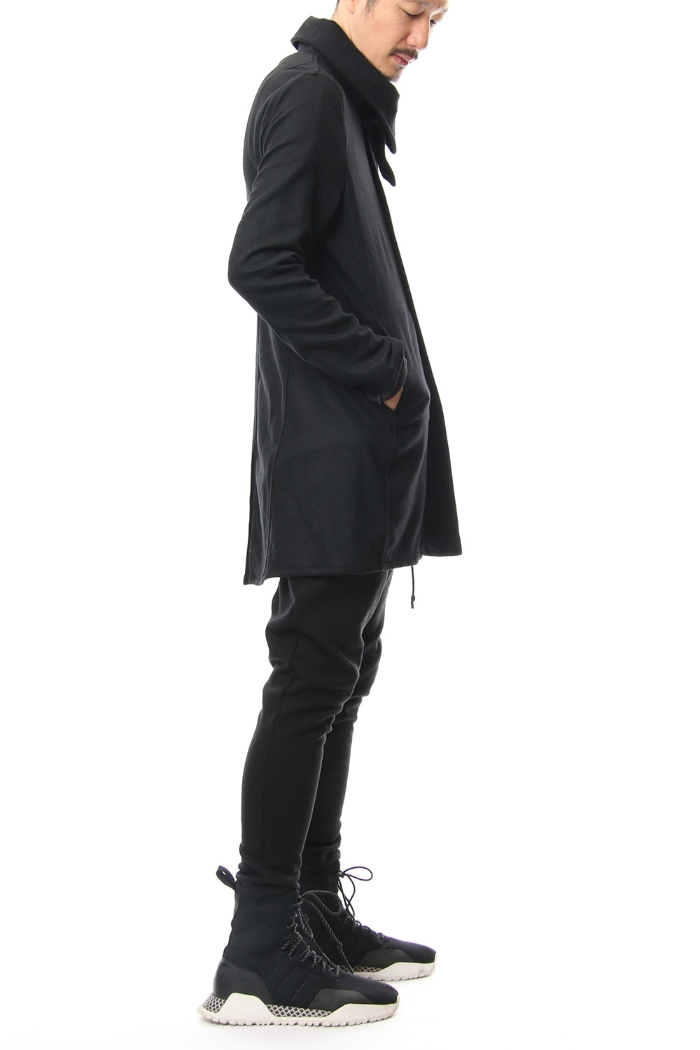 Flannel jersey Coat RB-054 Black