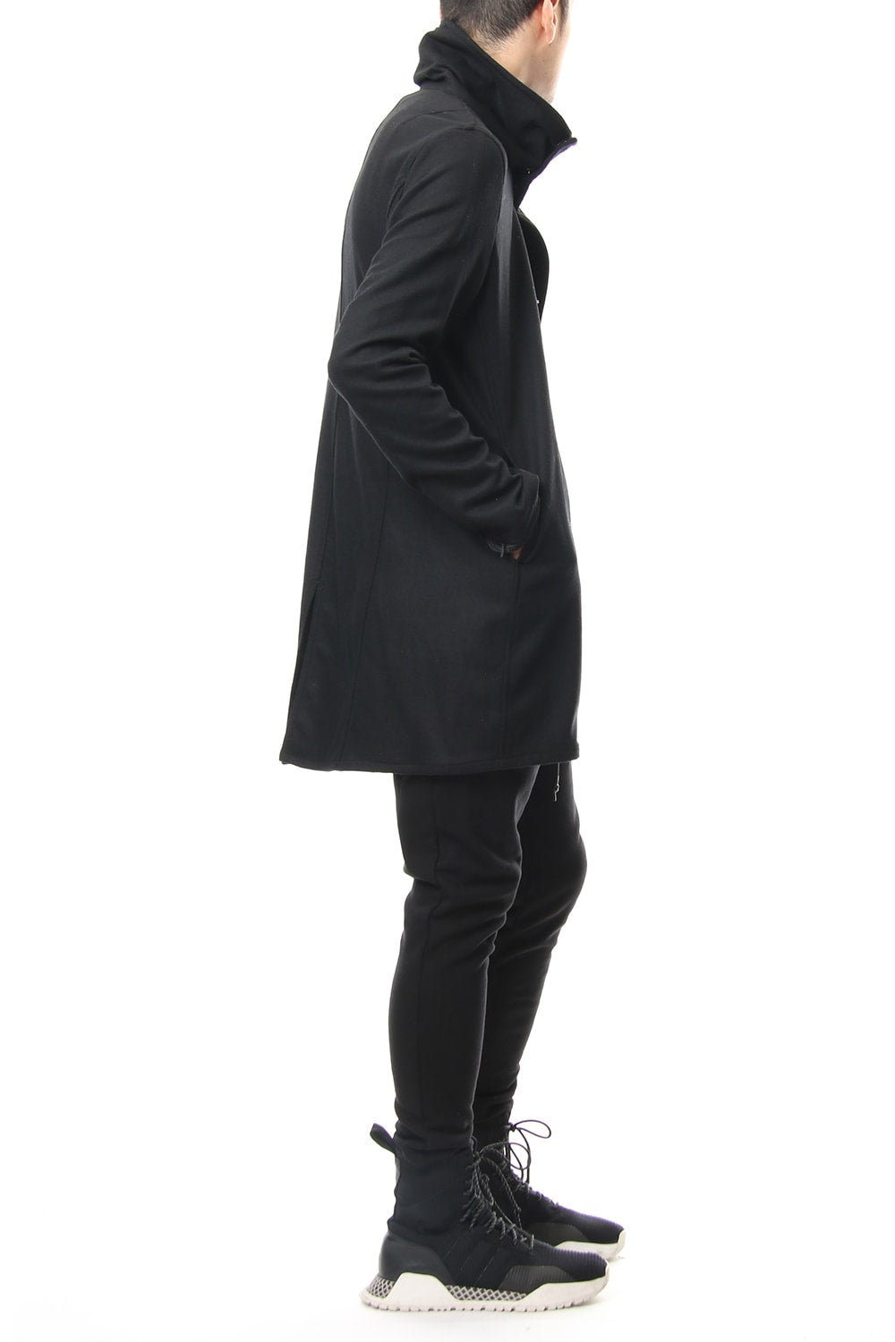 Flannel jersey Coat RB-054 Black