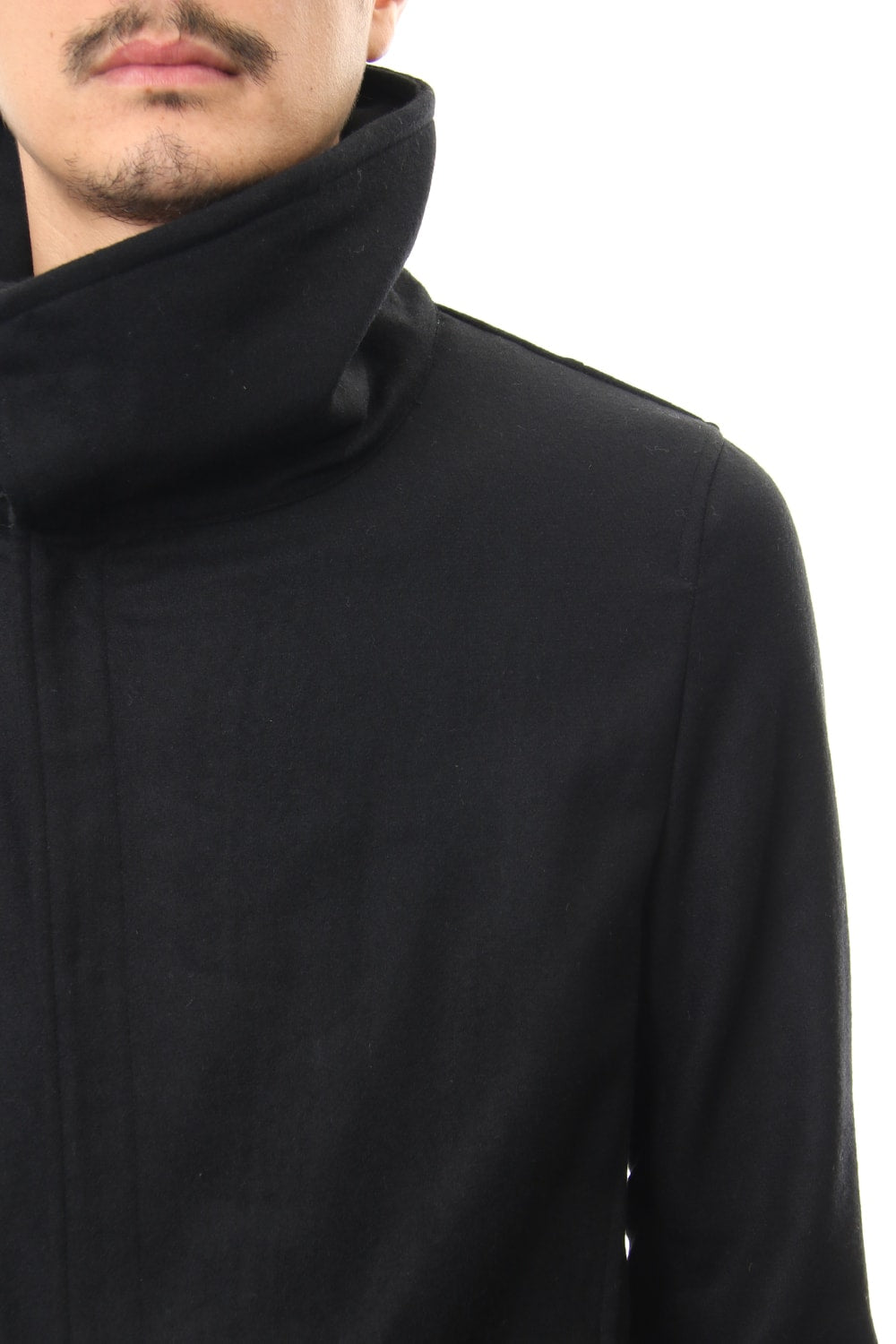 Flannel jersey Coat RB-054 Black