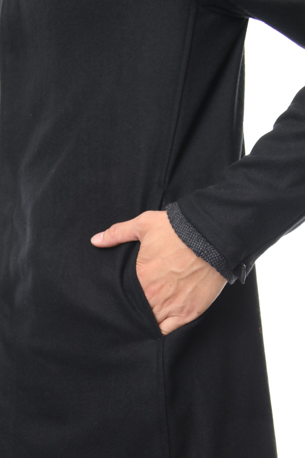 Flannel jersey Coat RB-054 Black