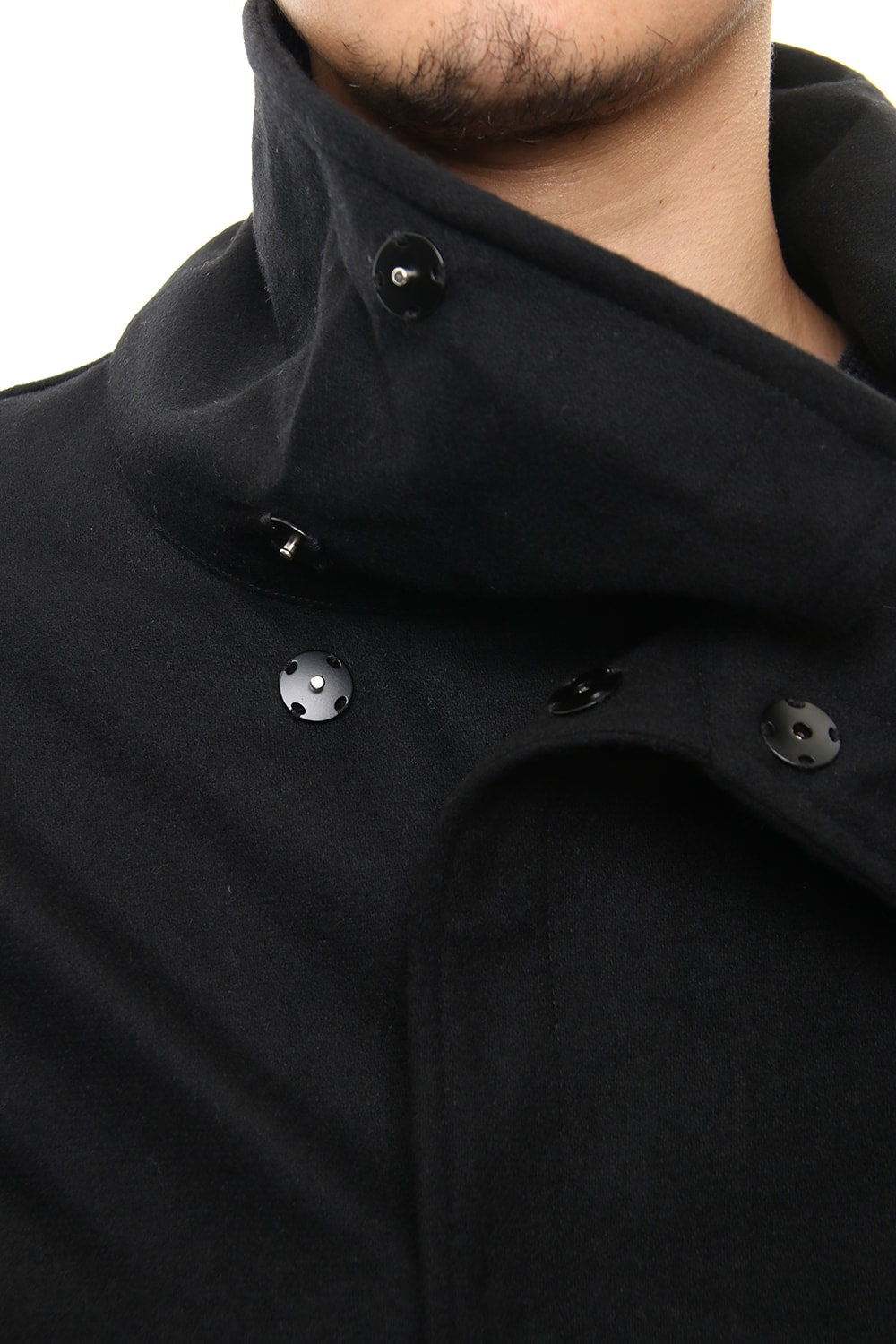 Flannel jersey Coat RB-054 Black