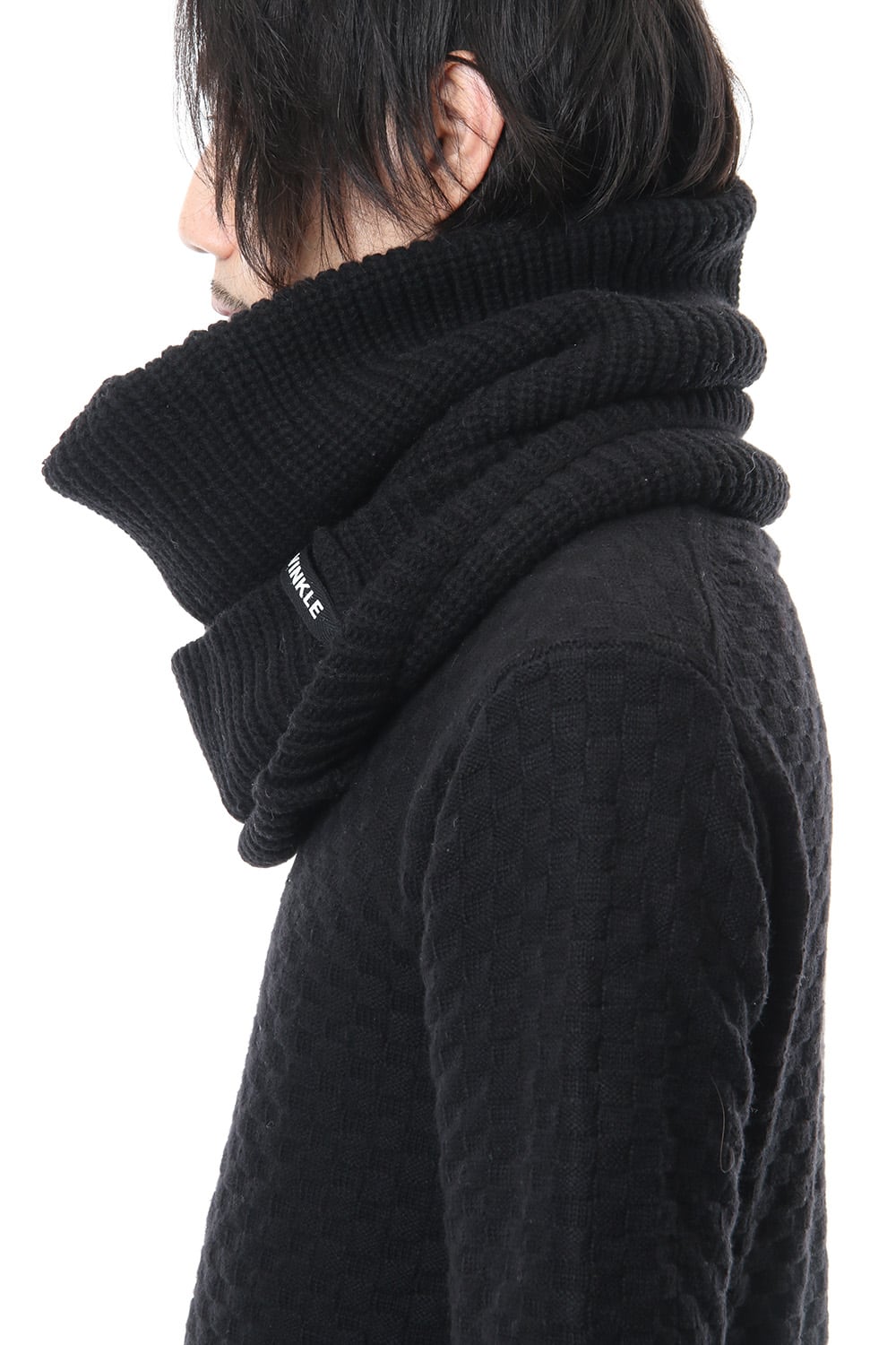 3GG Wool Cotton W Snood RB-056 Black