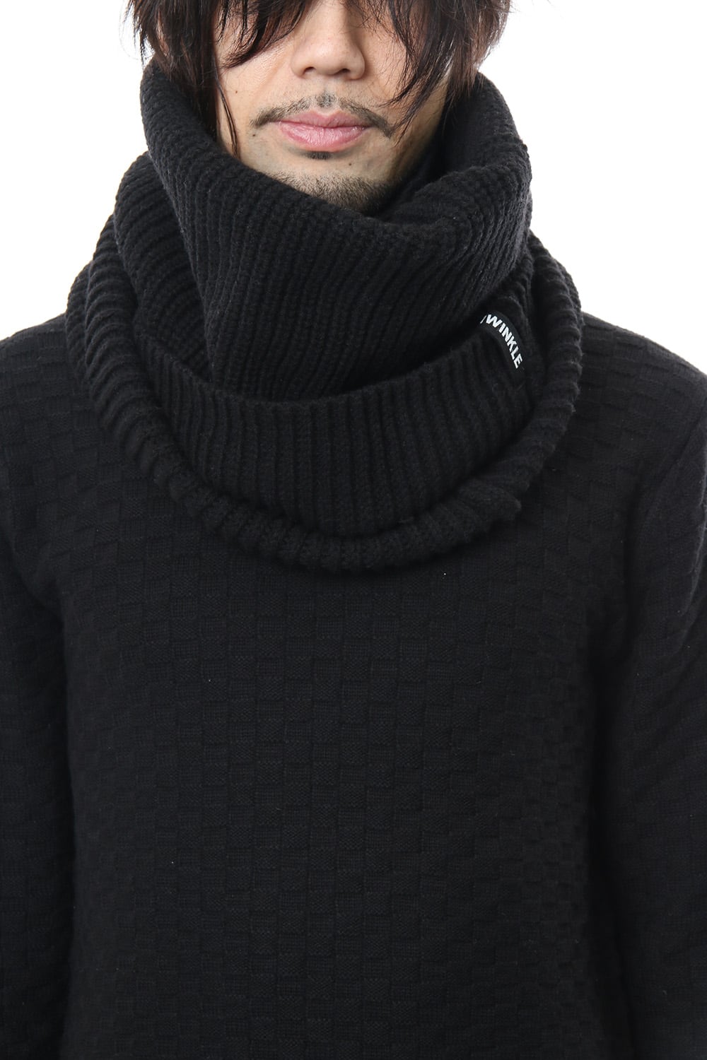 3GG Wool Cotton W Snood RB-056 Black