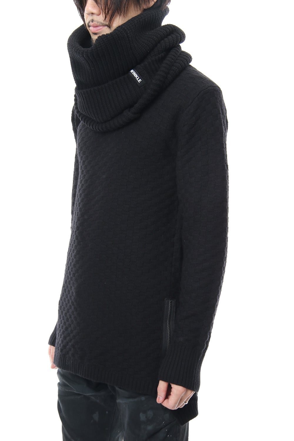 3GG Wool Cotton W Snood RB-056 Black