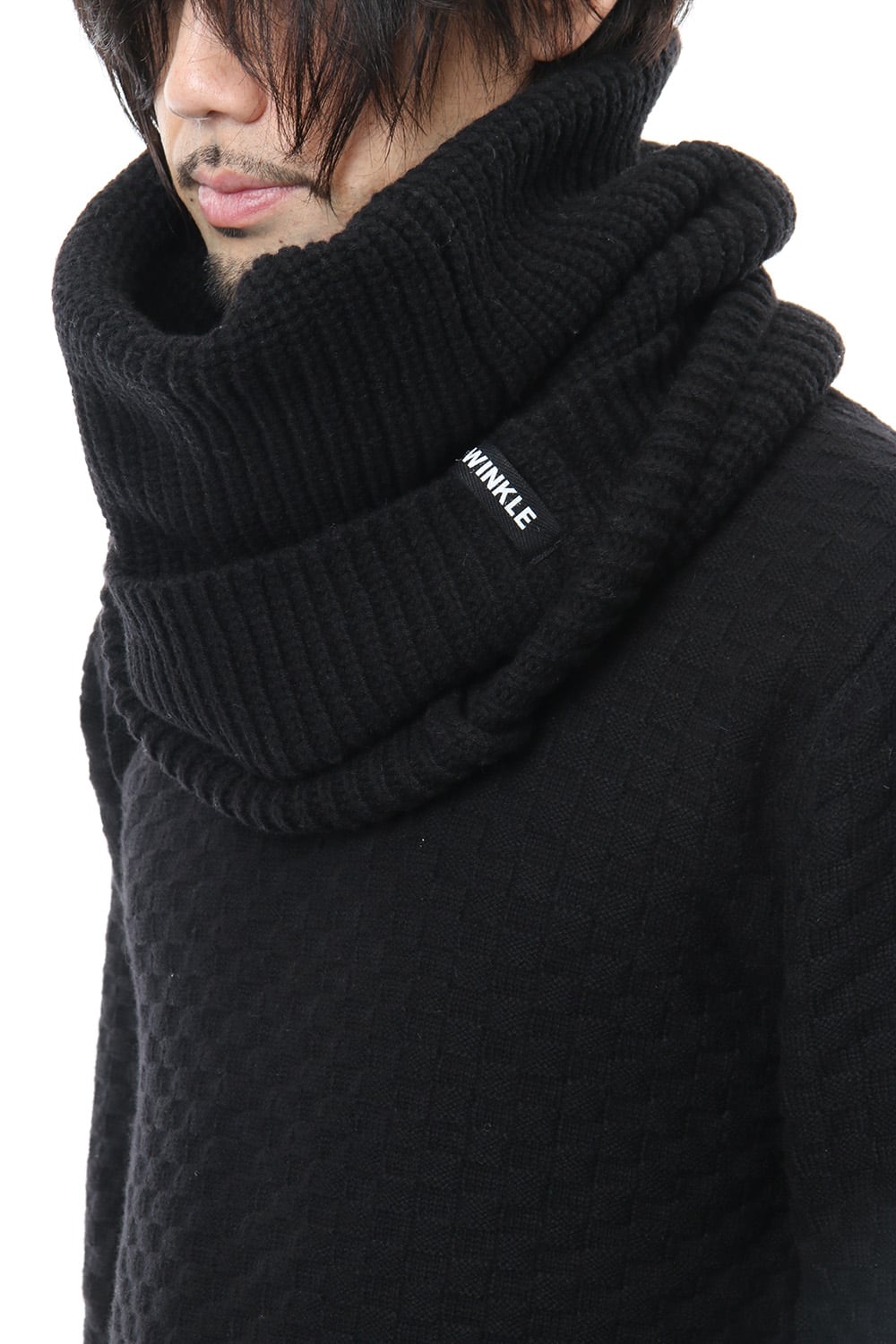 3GG Wool Cotton W Snood RB-056 Black