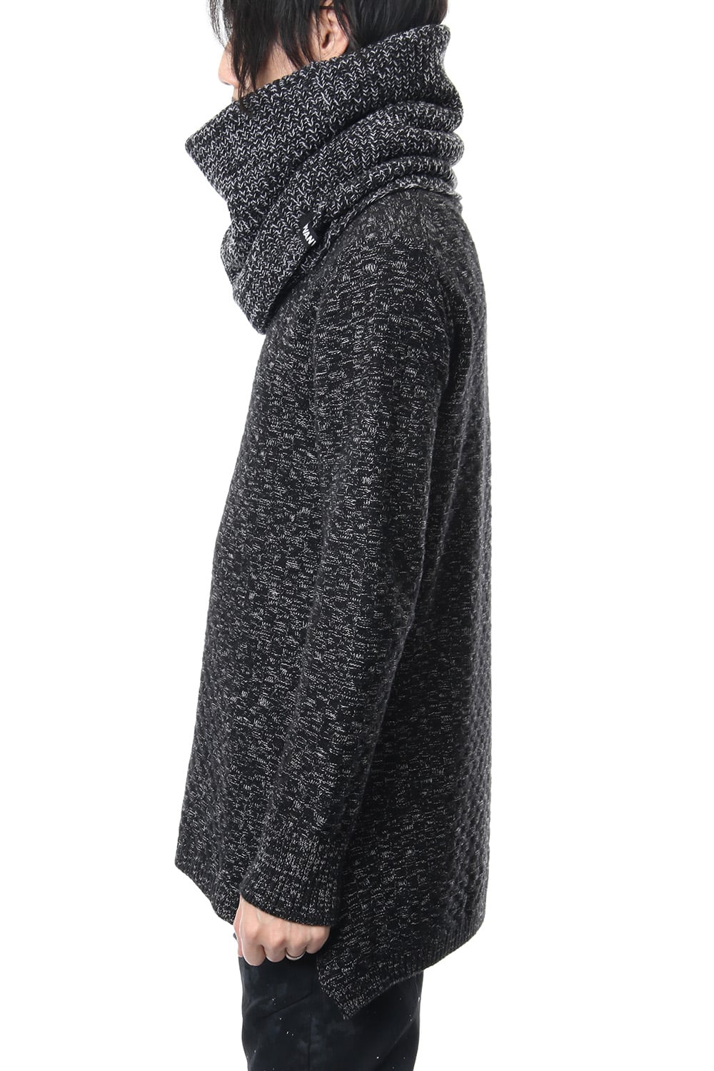 3GG Wool Cotton W Snood RB-056 T.Black