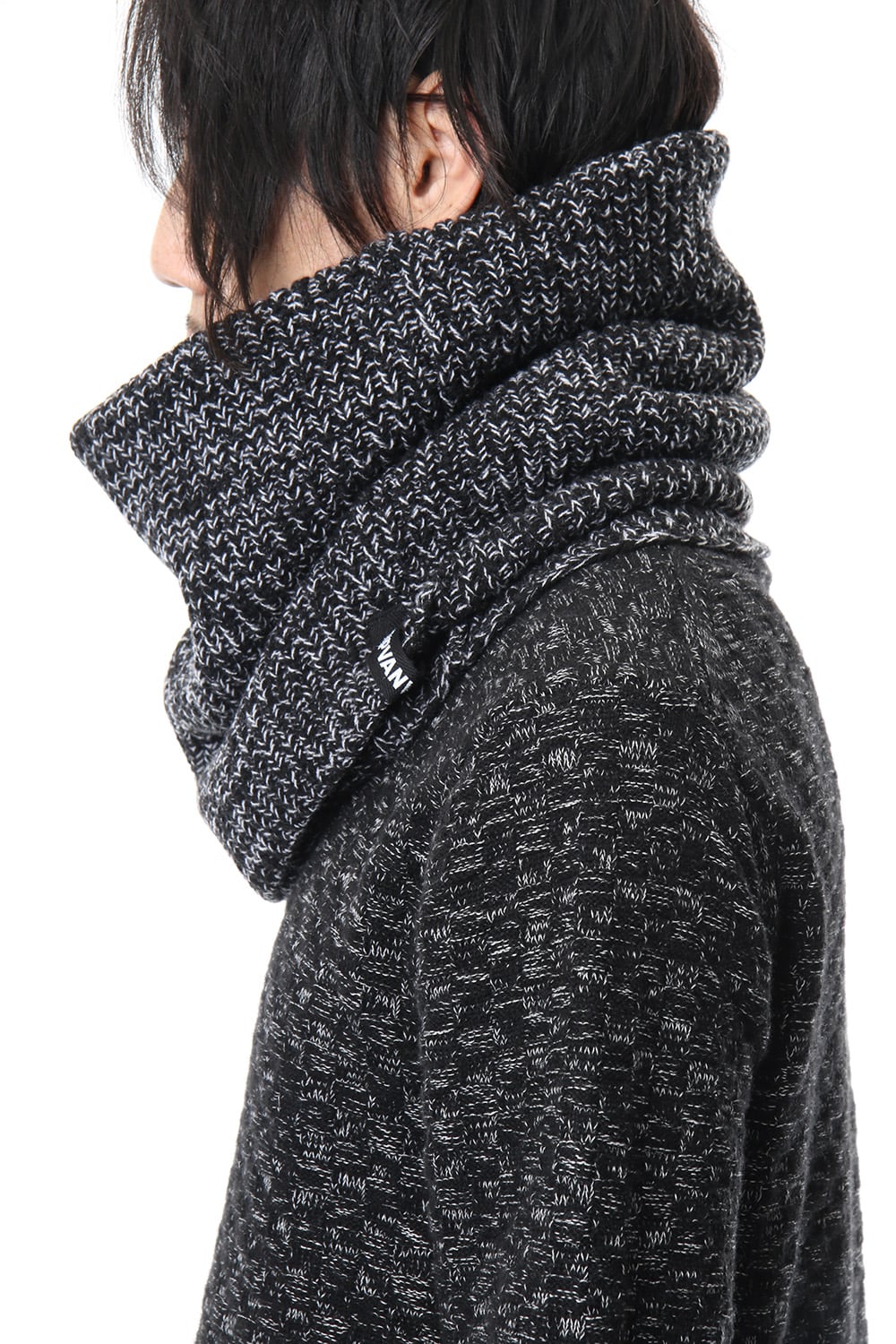 3GG Wool Cotton W Snood RB-056 T.Black