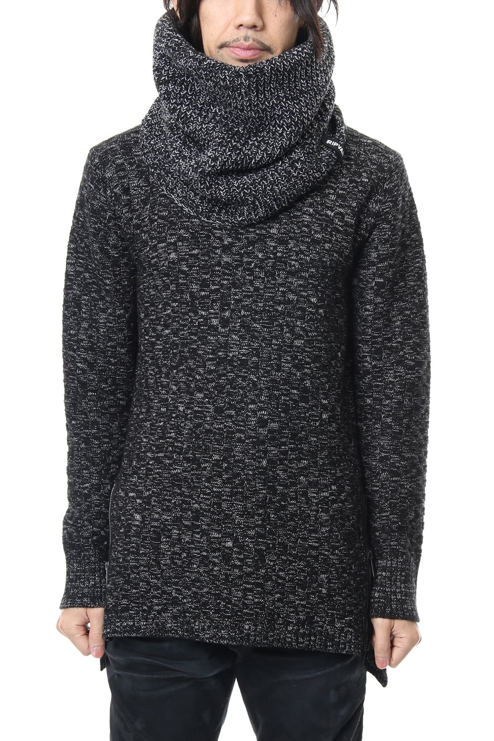 3GG Wool Cotton W Snood RB-056 T.Black