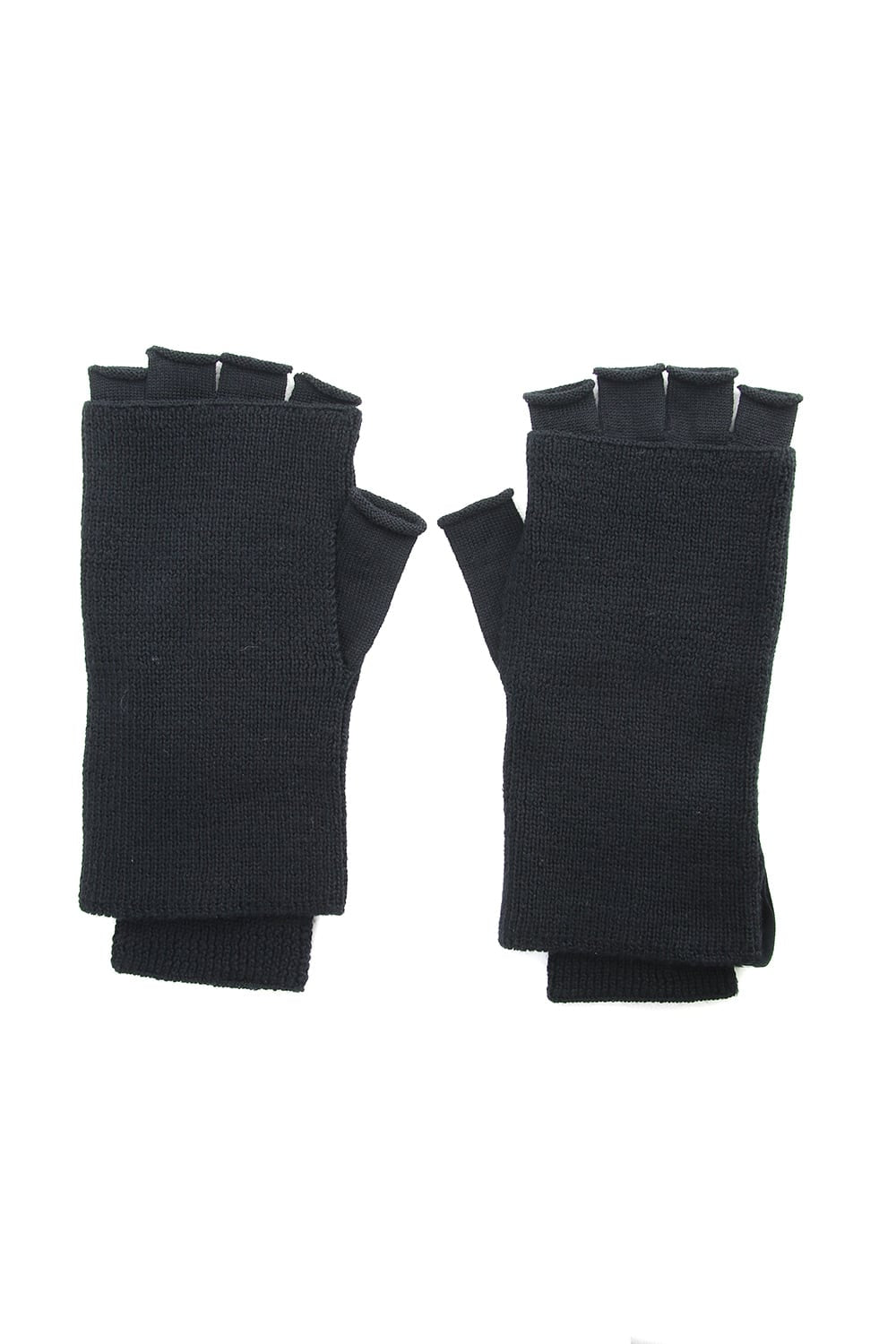 Washable Wool Jersey Knit Gloves RB-057 Black