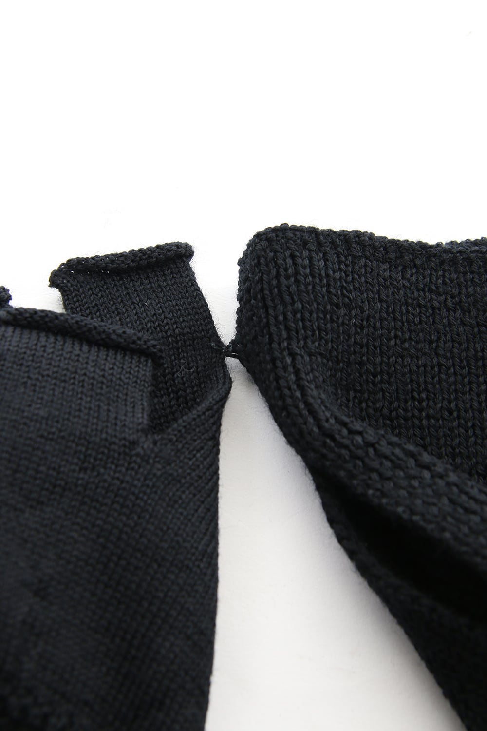 Washable Wool Jersey Knit Gloves RB-057 Black