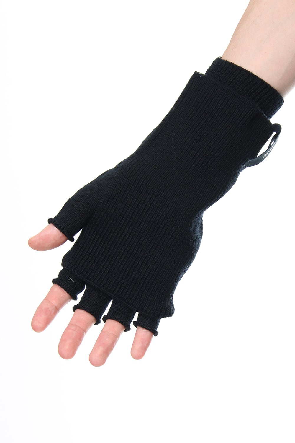 Washable Wool Jersey Knit Gloves RB-057 Black