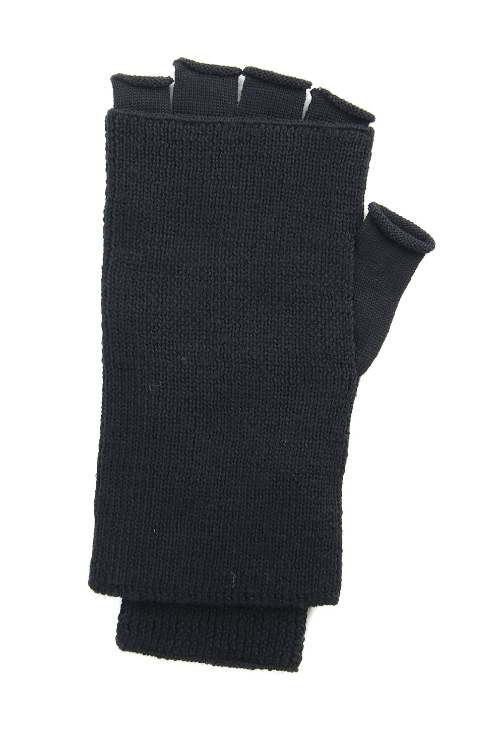 Washable Wool Jersey Knit Gloves RB-057 Black