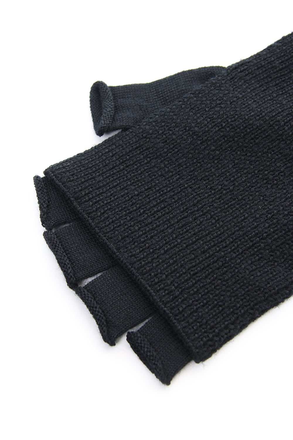 Washable Wool Jersey Knit Gloves RB-057 Black