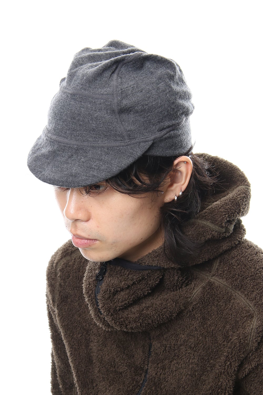 Washable Wool Jersey Cycle Beanie RB-058 M.Gray