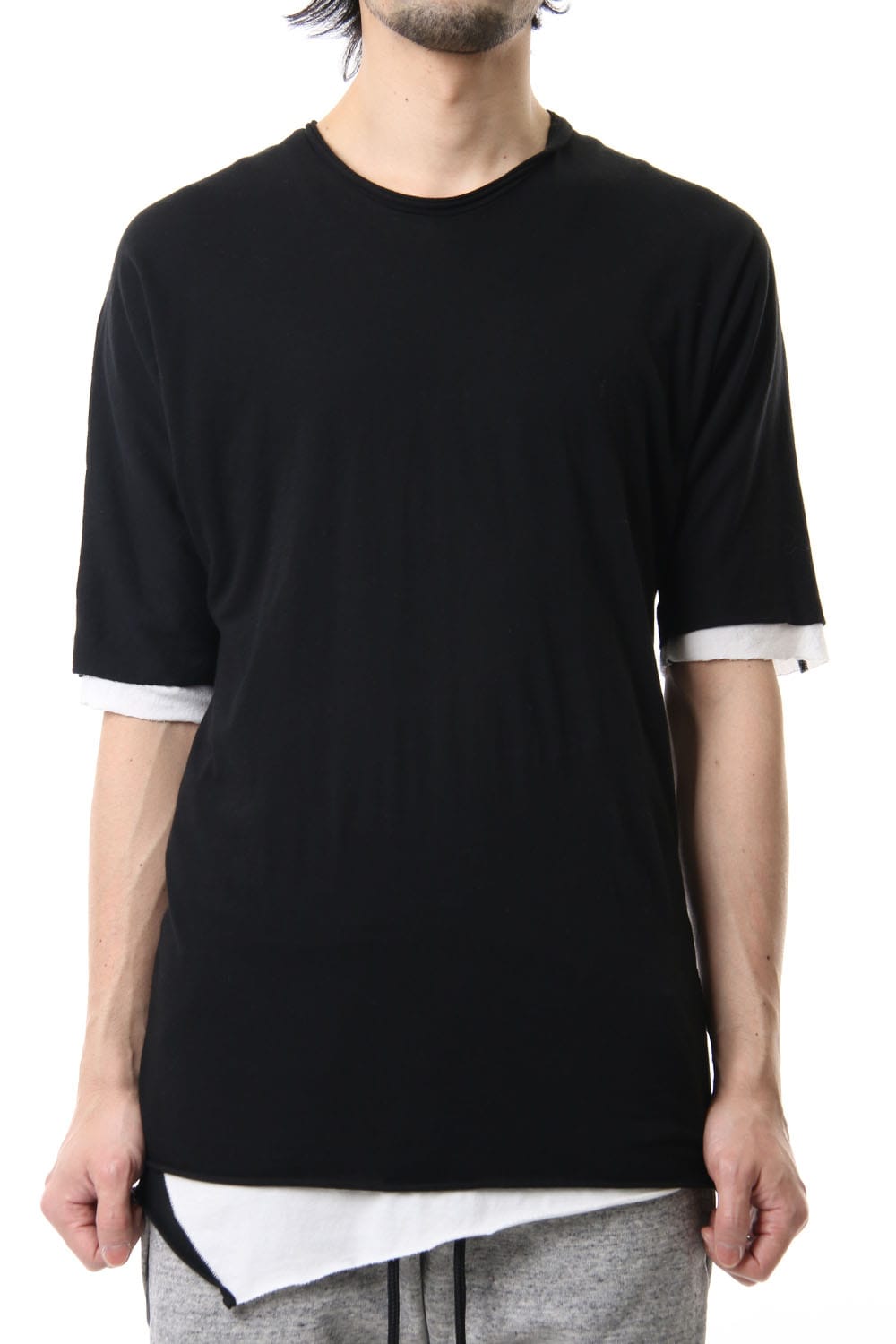 DOUBLE DOLMAN H/S Black