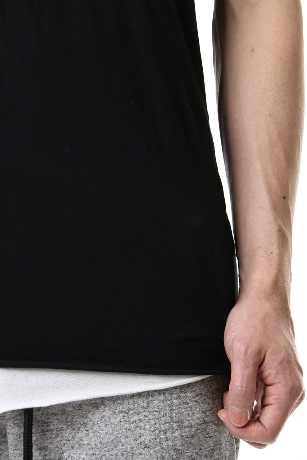 DOUBLE DOLMAN H/S Black