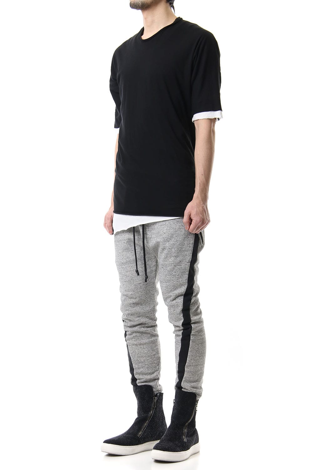 DOUBLE DOLMAN H/S Black