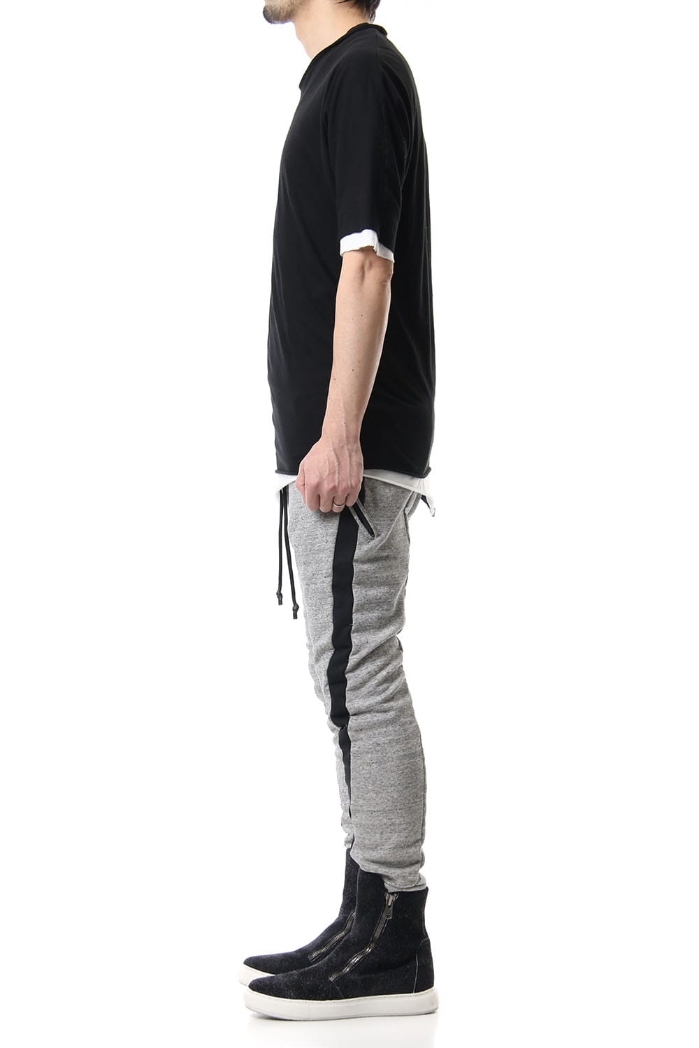 DOUBLE DOLMAN H/S Black