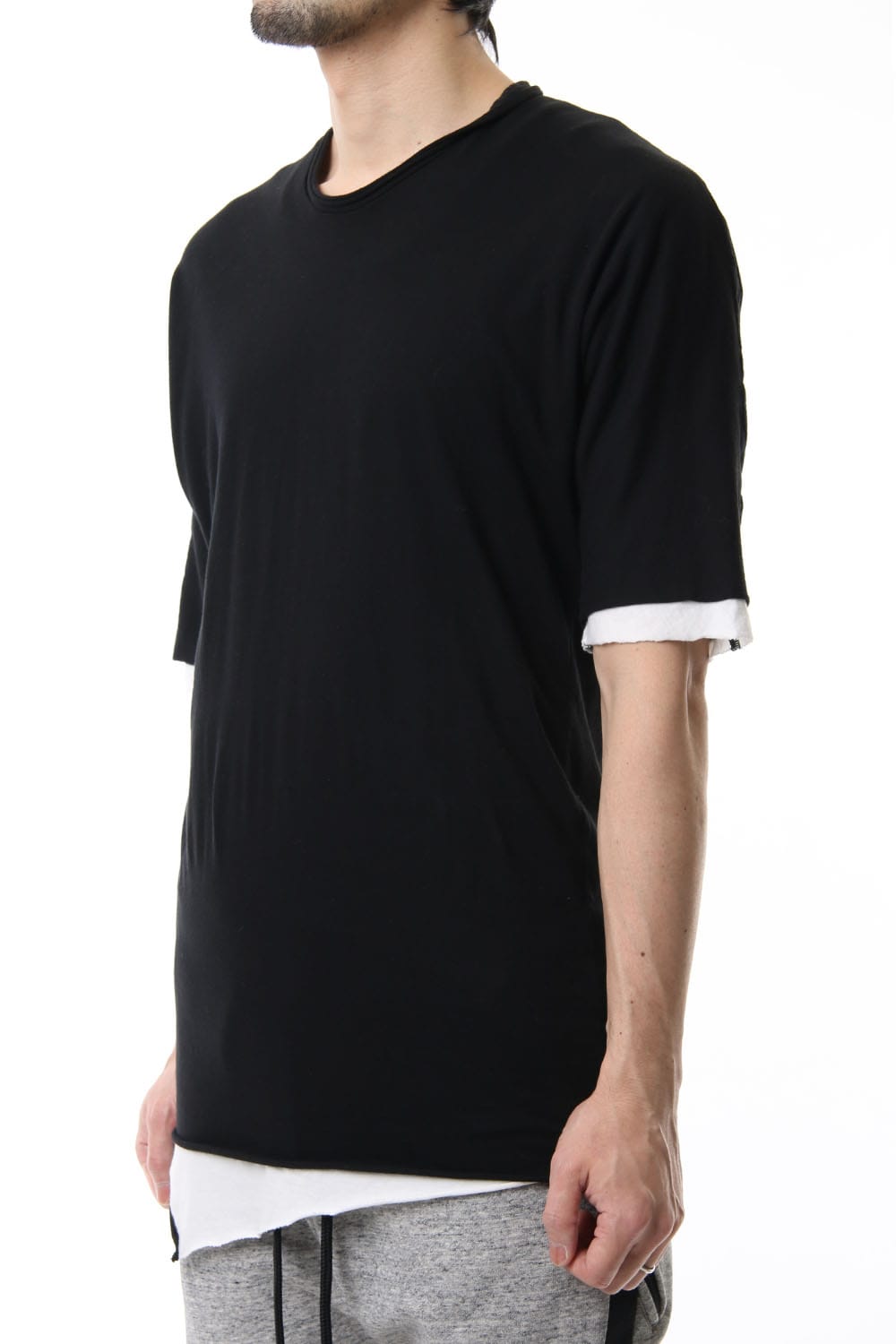 DOUBLE DOLMAN H/S Black