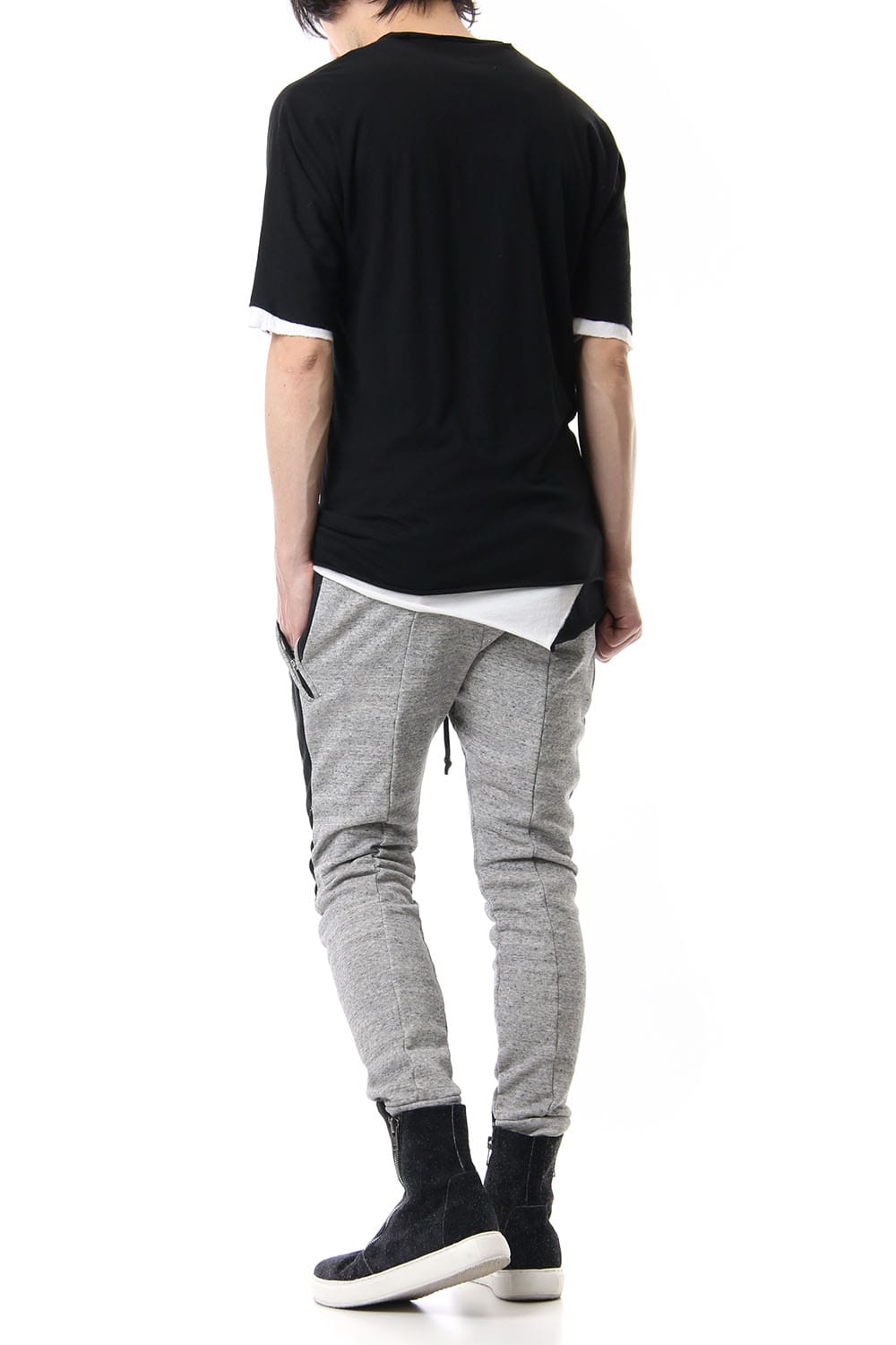 DOUBLE DOLMAN H/S Black