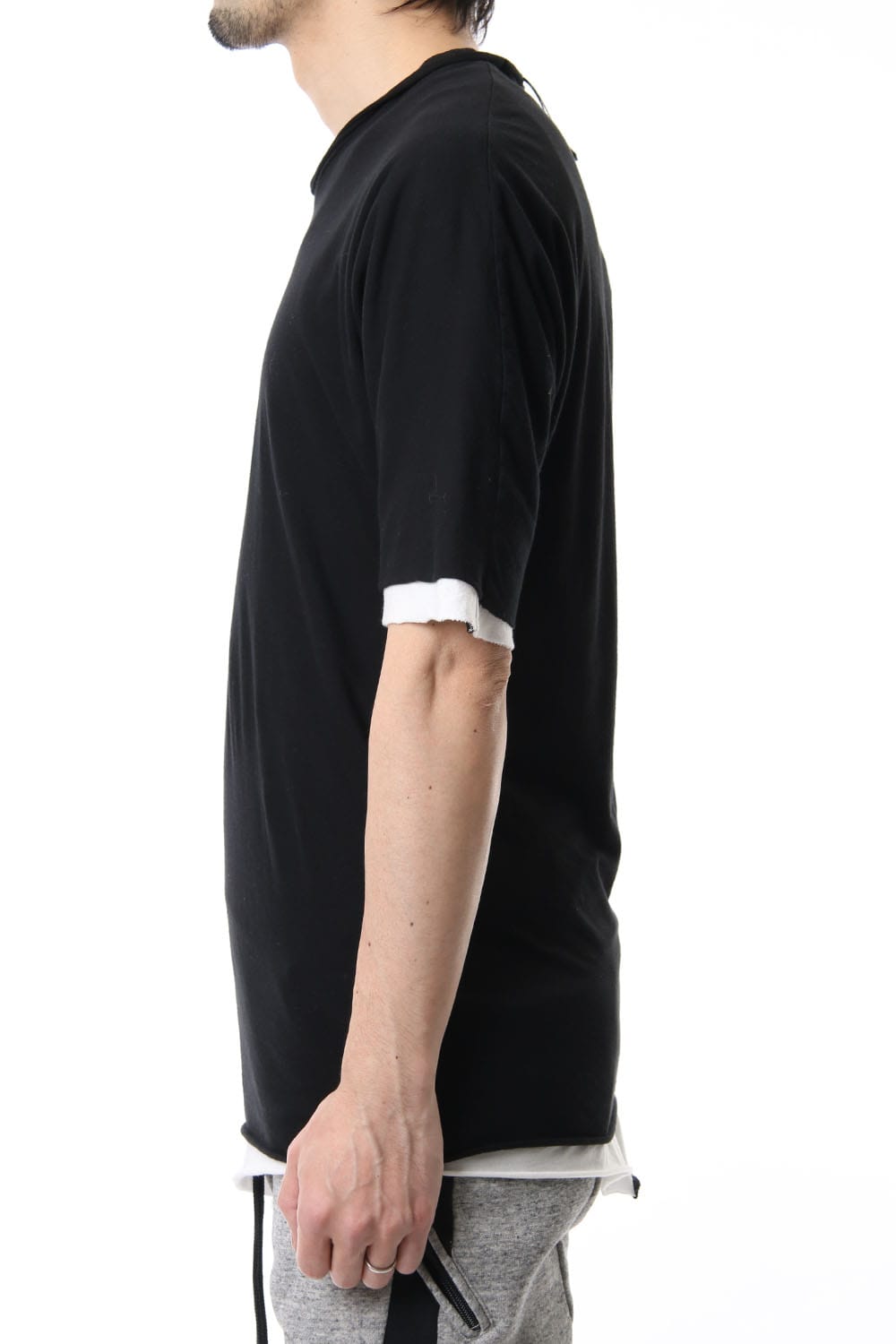 DOUBLE DOLMAN H/S Black