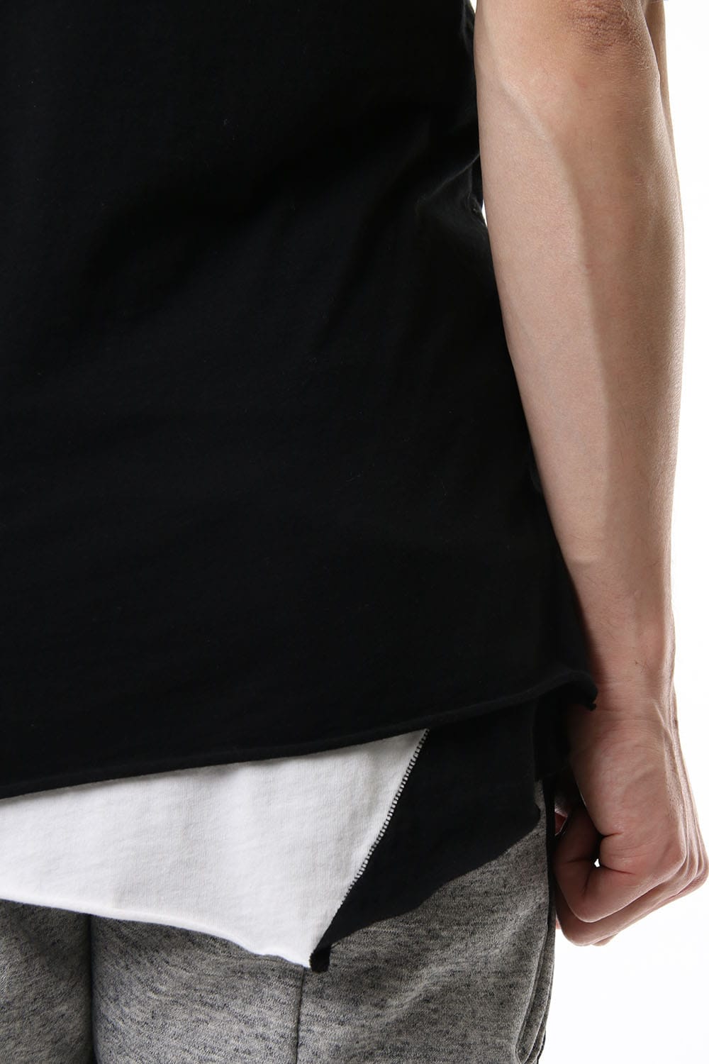 DOUBLE DOLMAN H/S Black