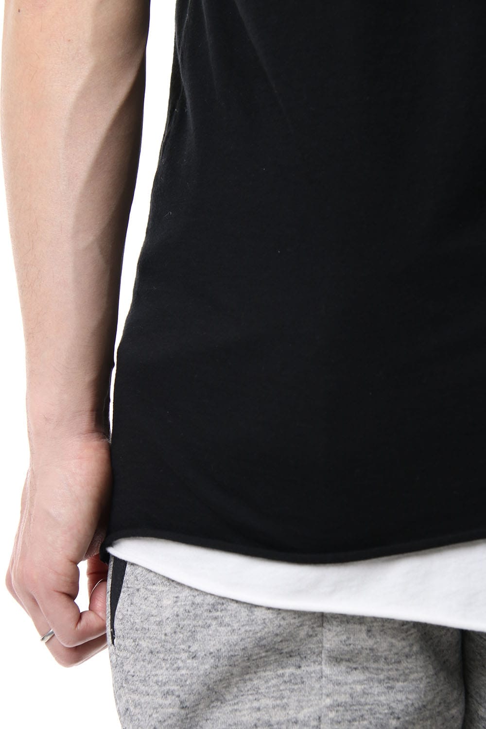 DOUBLE DOLMAN H/S Black