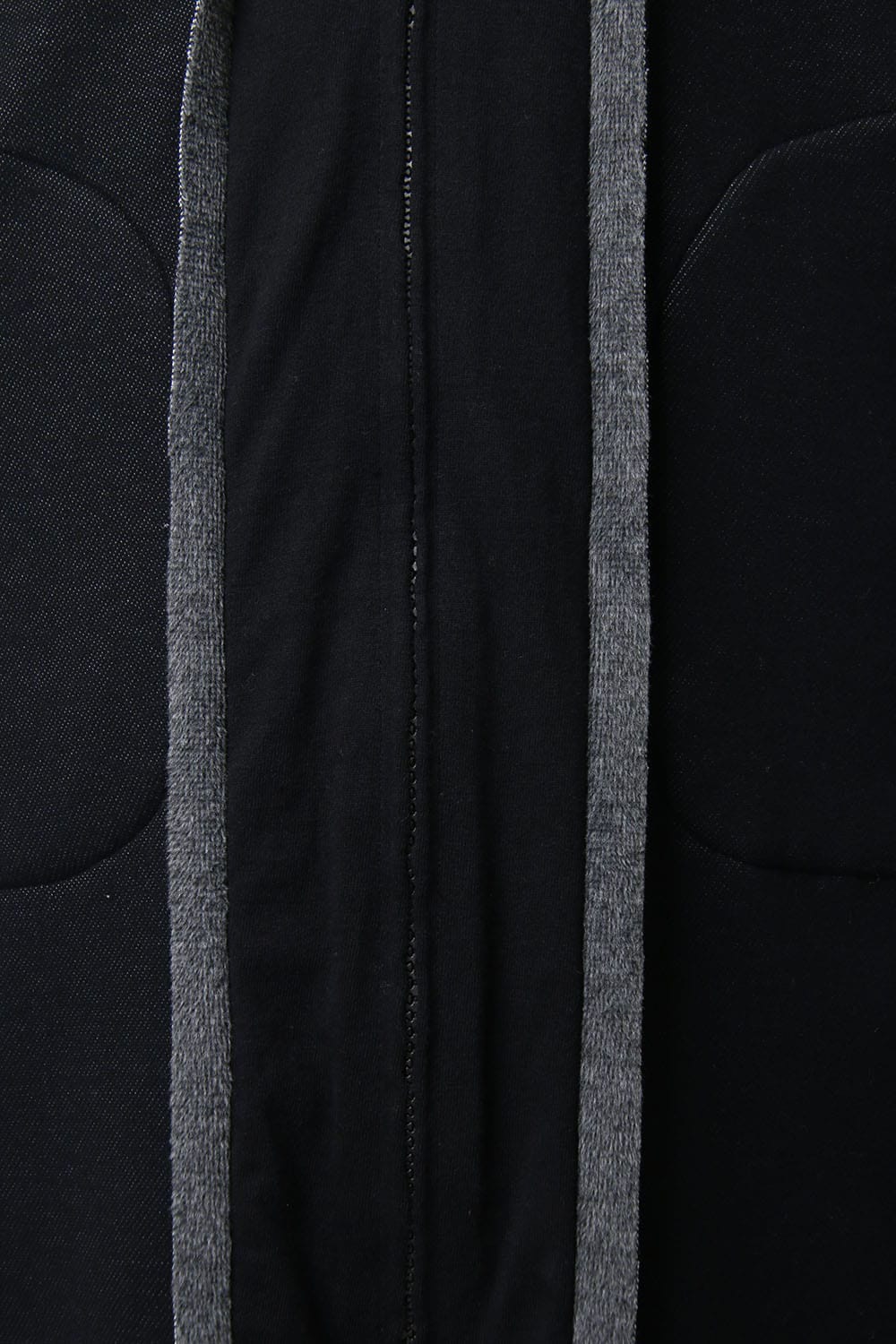JERSEY COAT HOODIE CB.Black