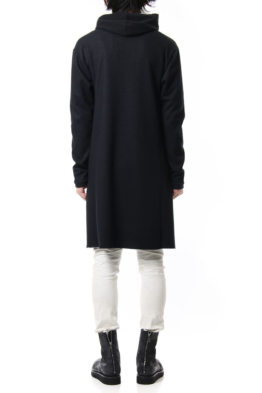 JERSEY COAT HOODIE CB.Black