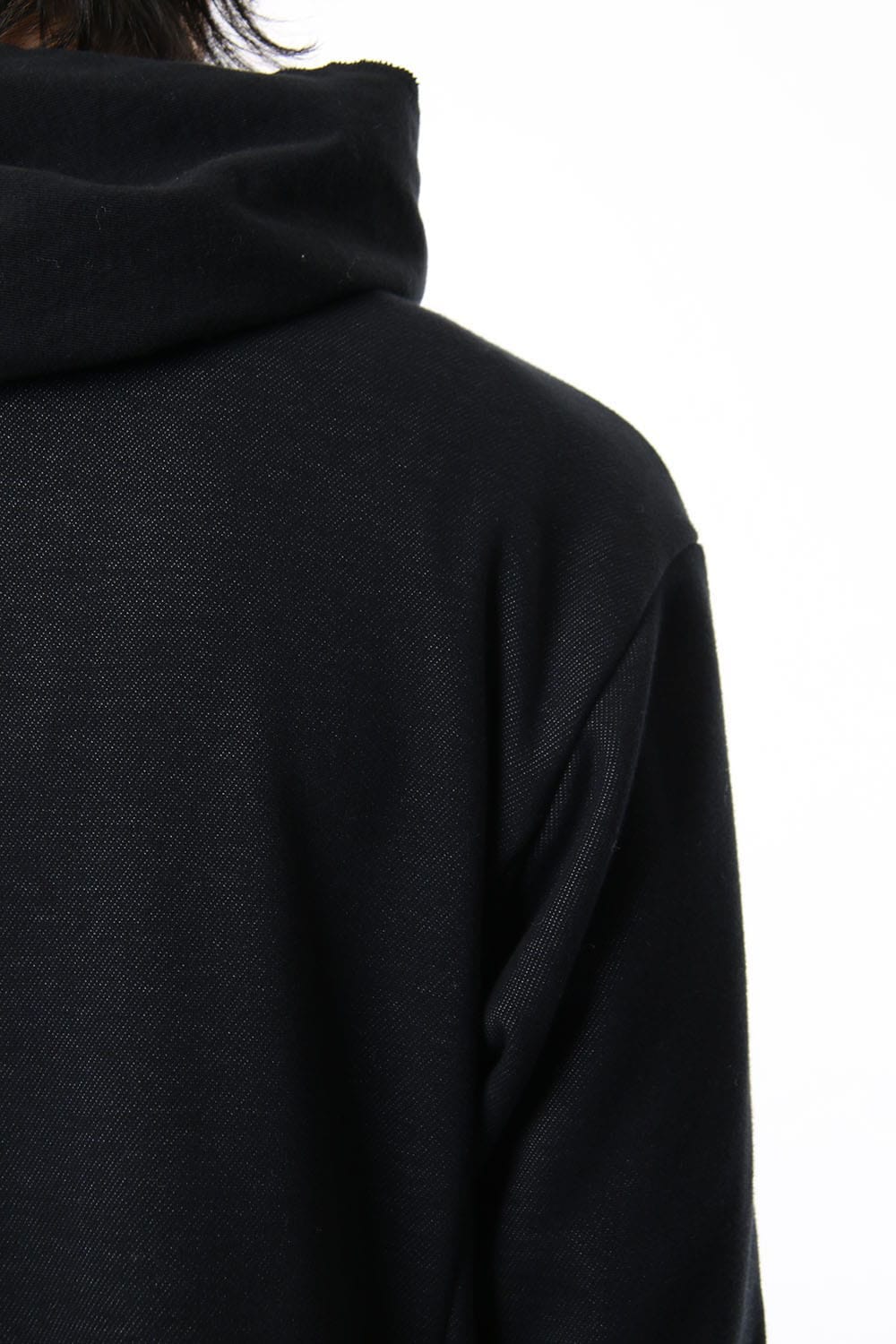 JERSEY COAT HOODIE CB.Black