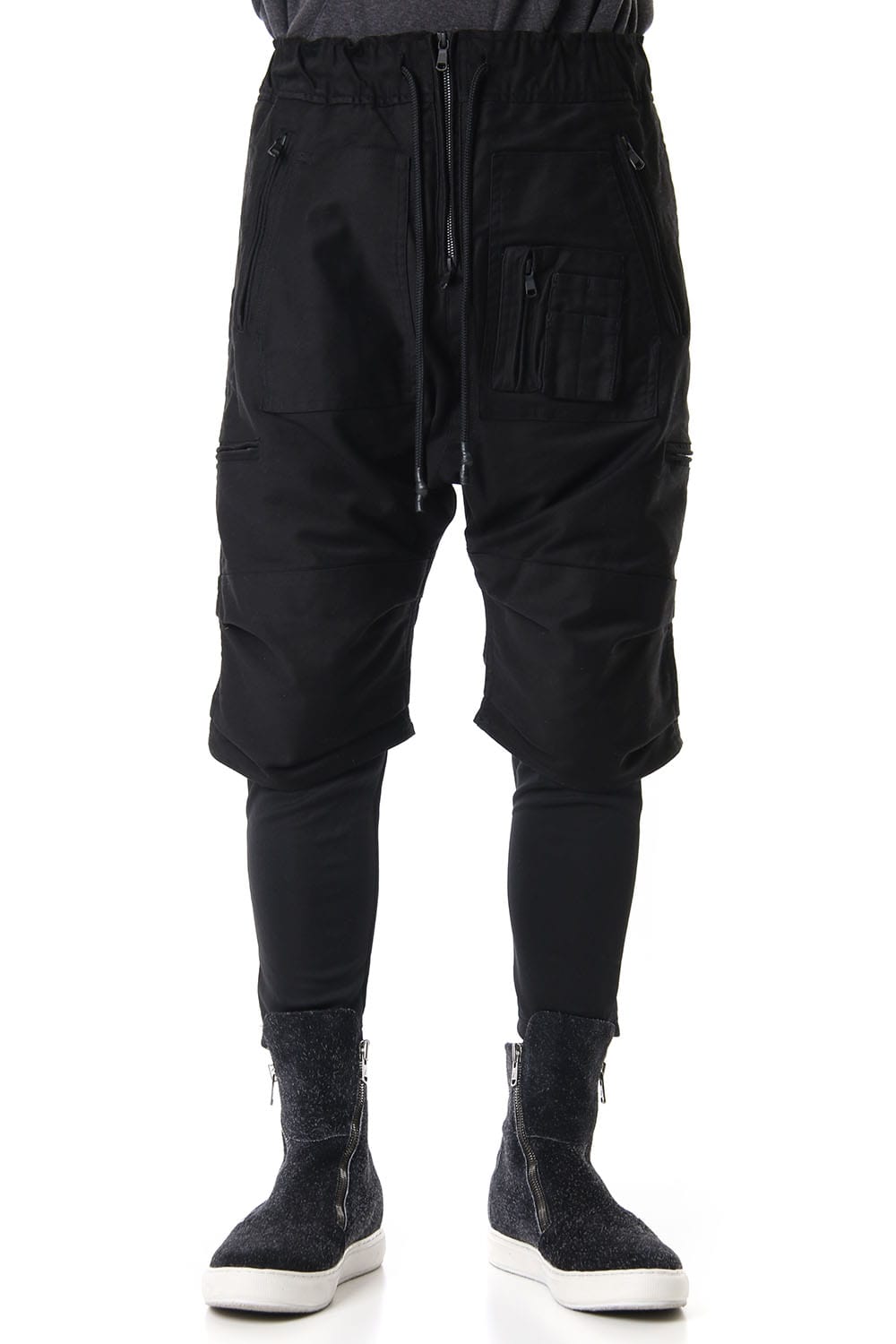 LAYERED PARACHUTE PANTS