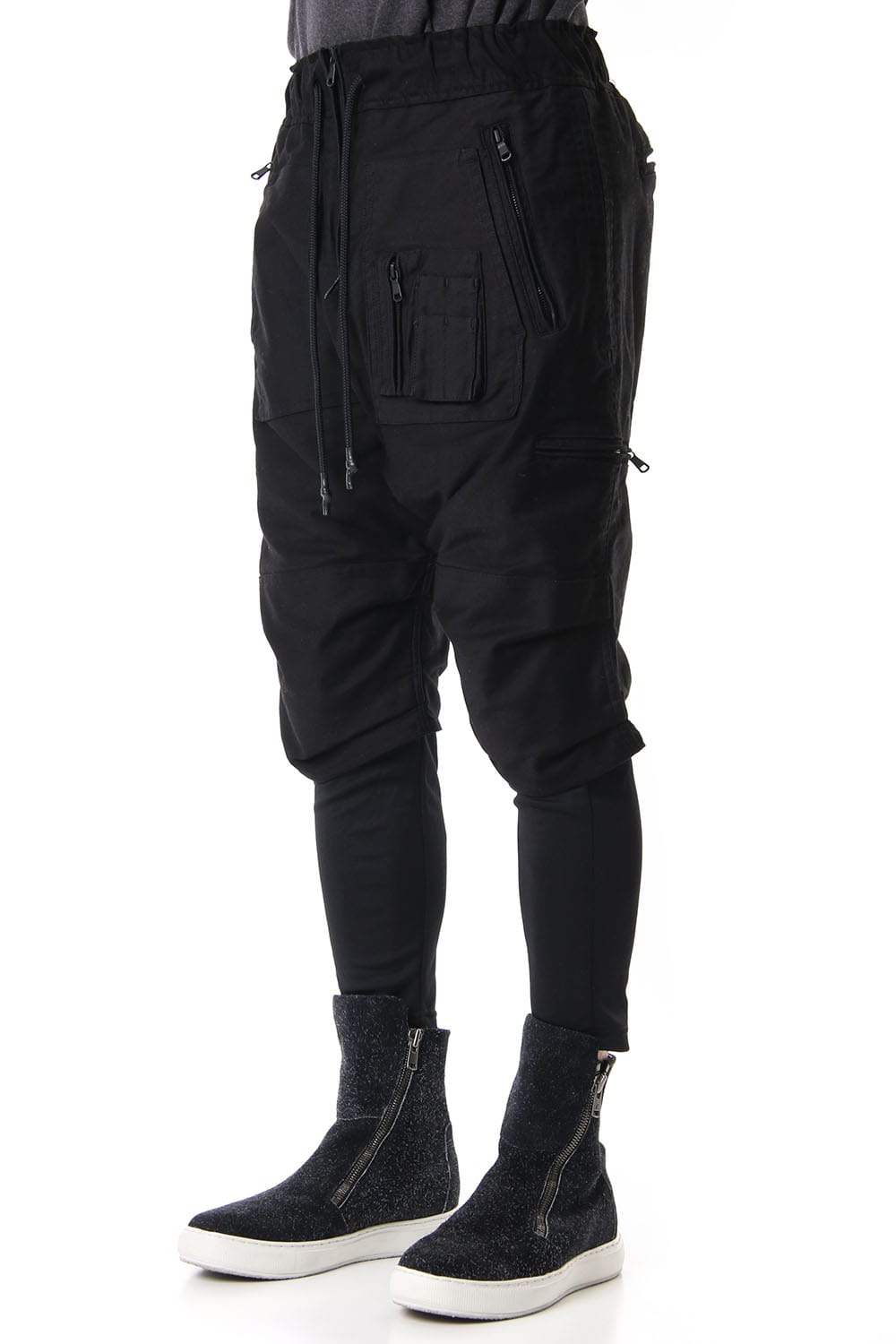 LAYERED PARACHUTE PANTS