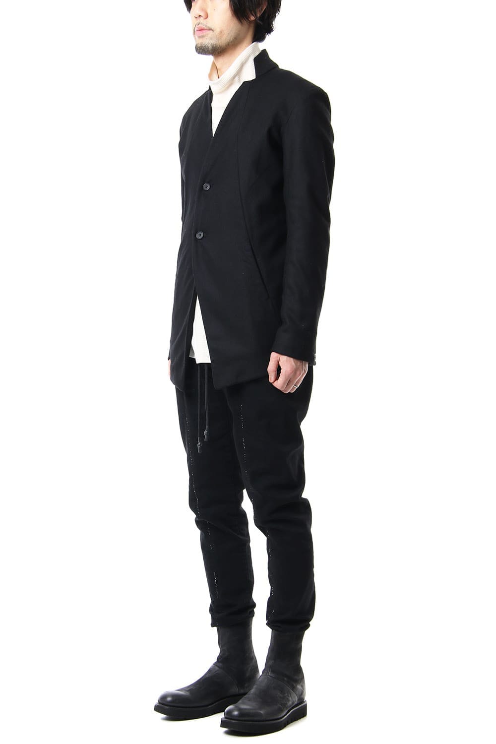 NOTCHEDLESS JACKET Black