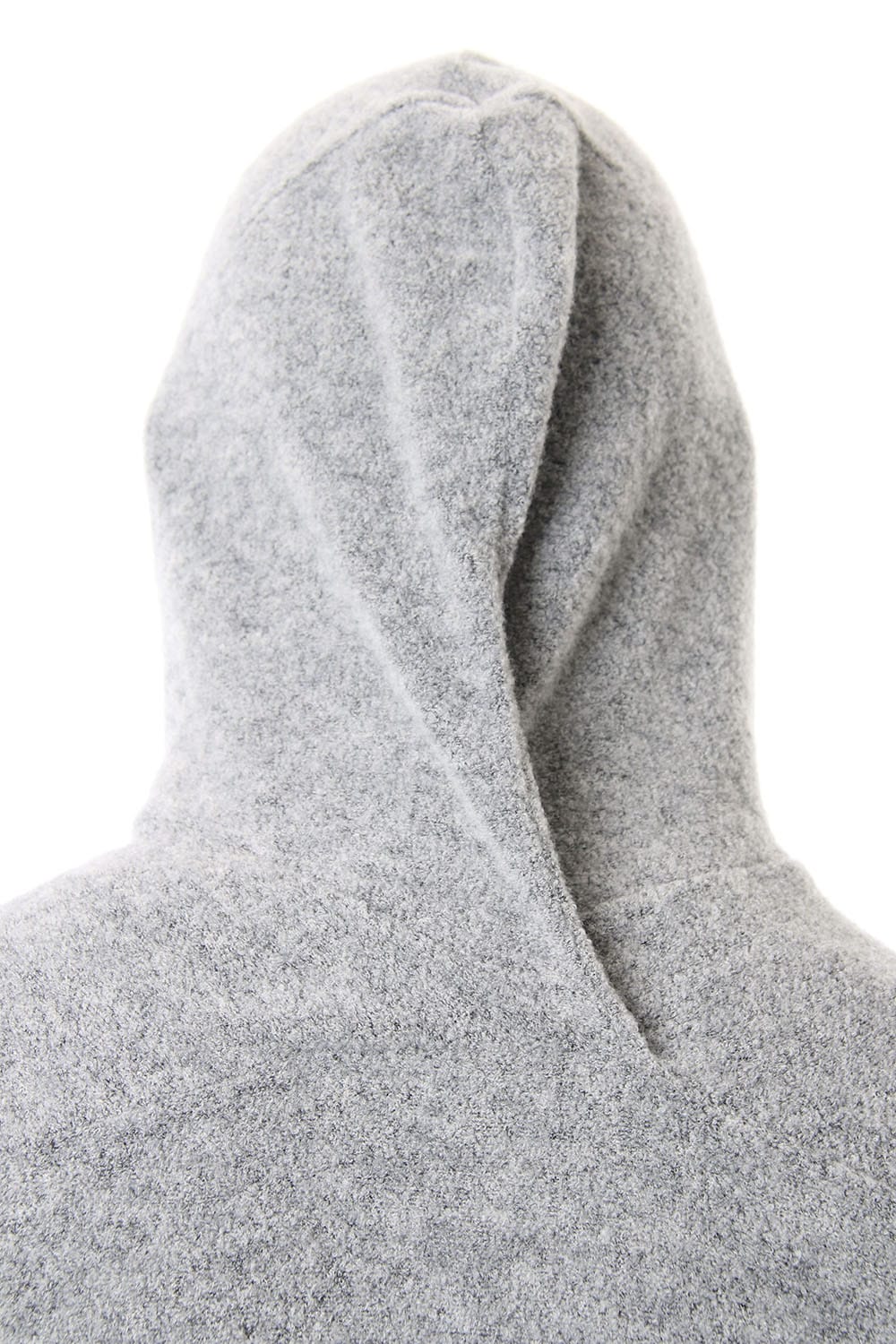 CROSS NECK HOODIE Snow Gray