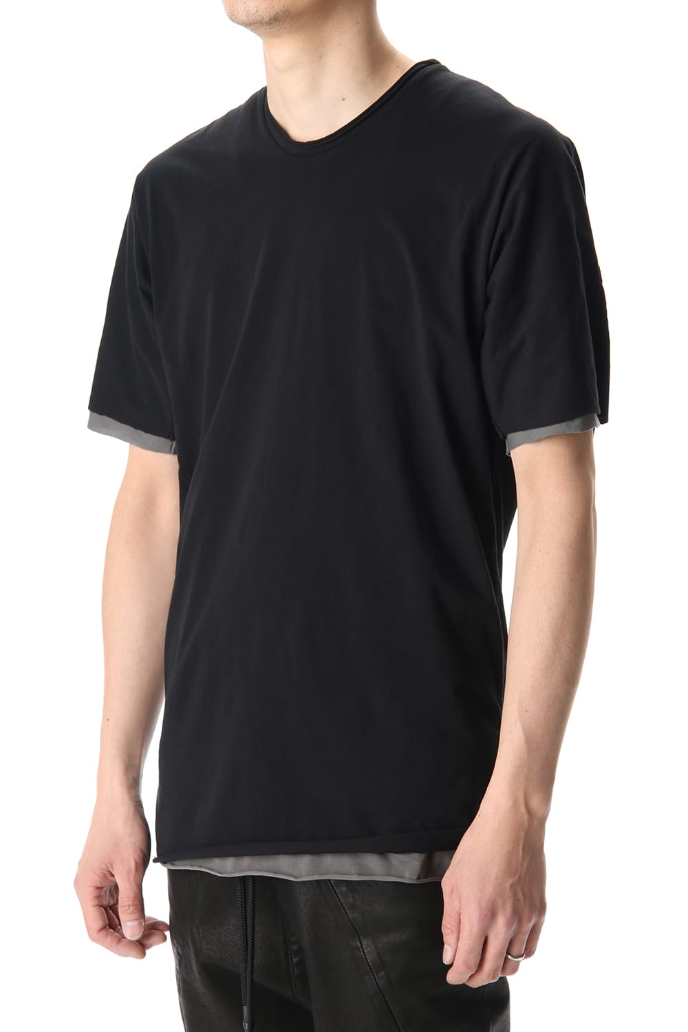 DOUBLE DOLMAN H/S Black