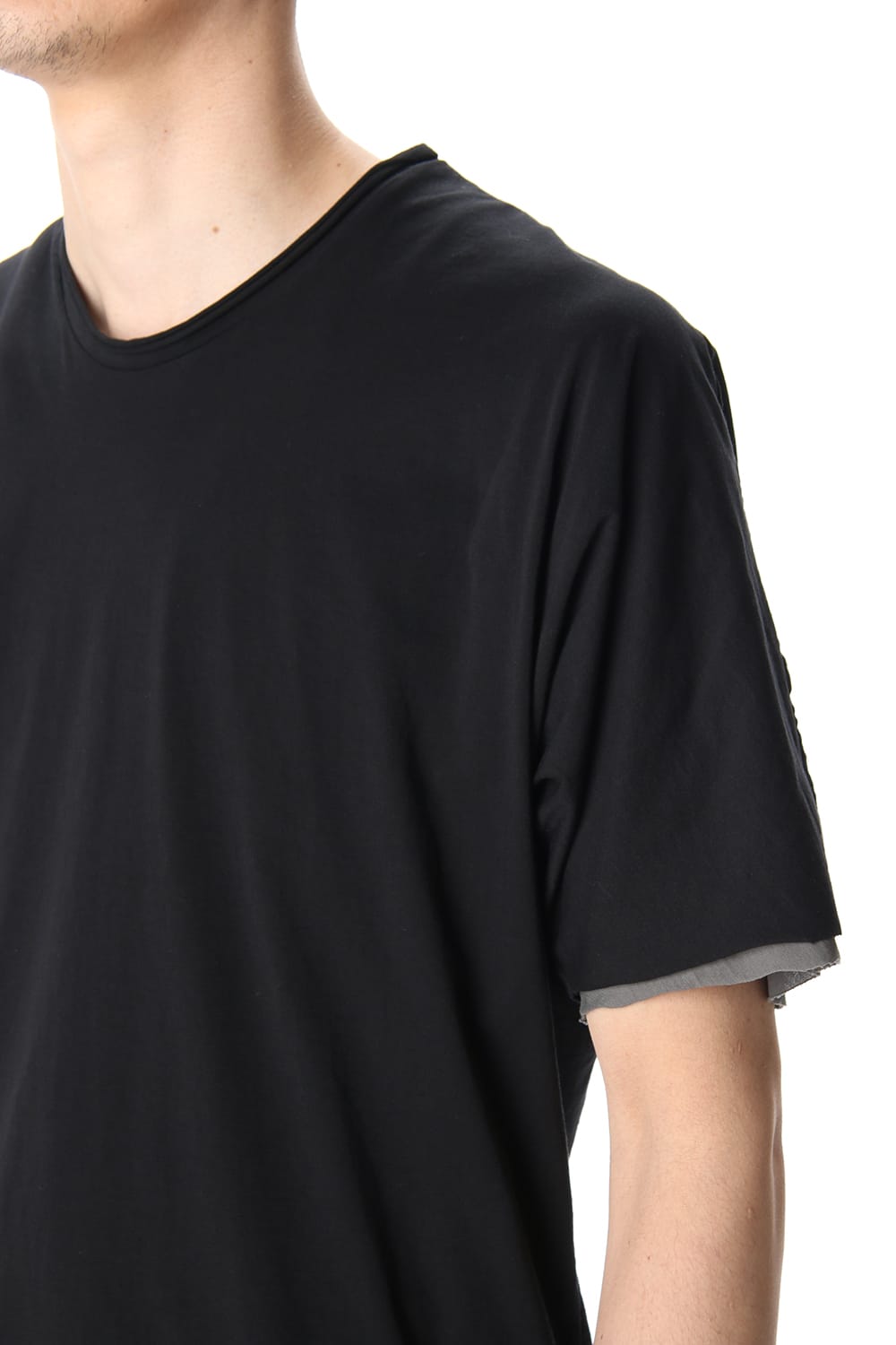 DOUBLE DOLMAN H/S Black