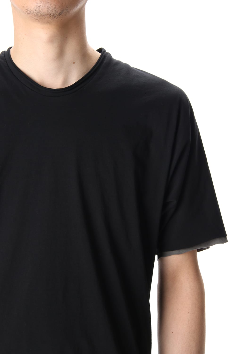 DOUBLE DOLMAN H/S Black