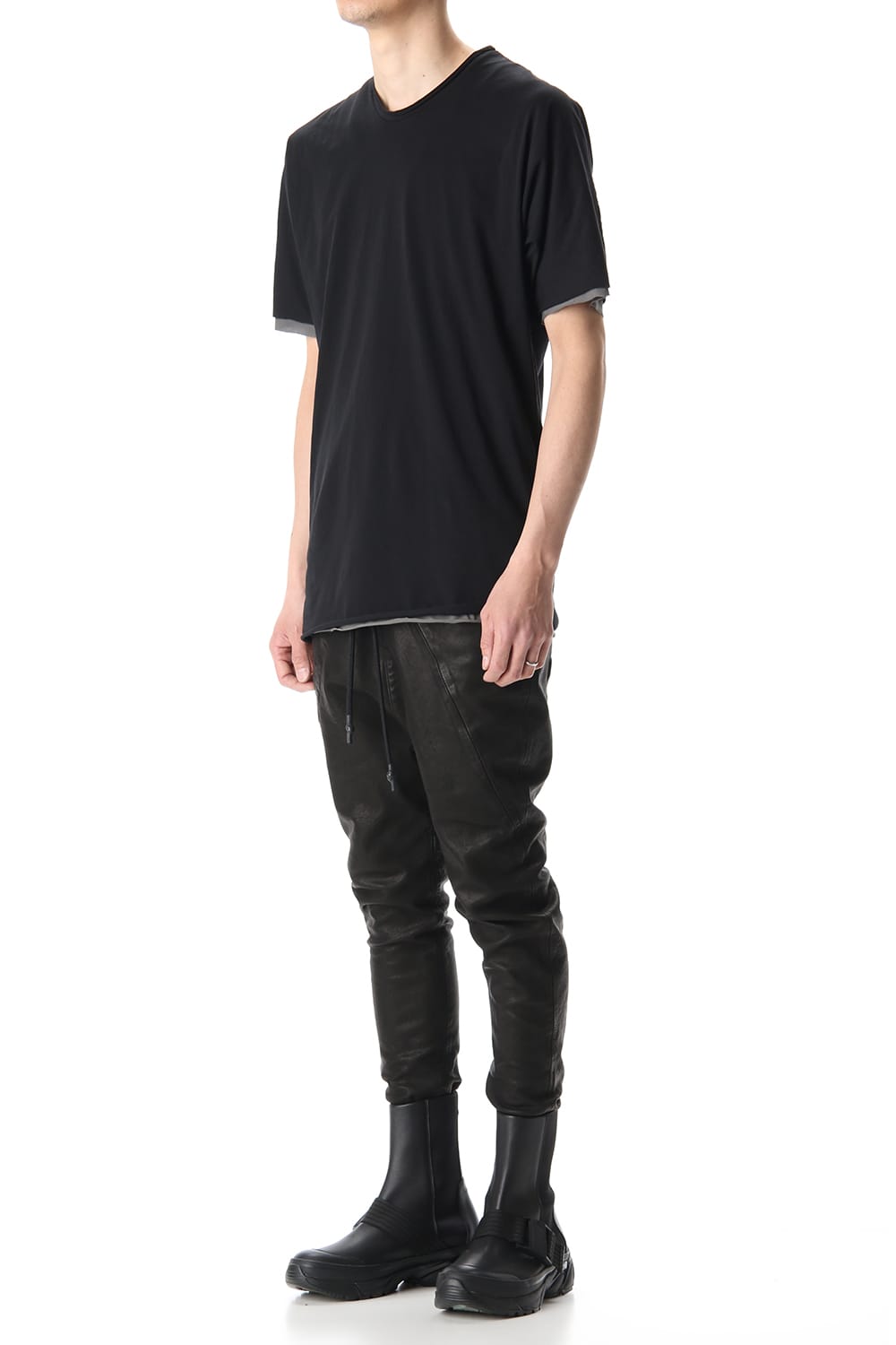 DOUBLE DOLMAN H/S Black