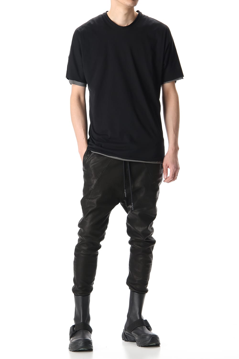 DOUBLE DOLMAN H/S Black