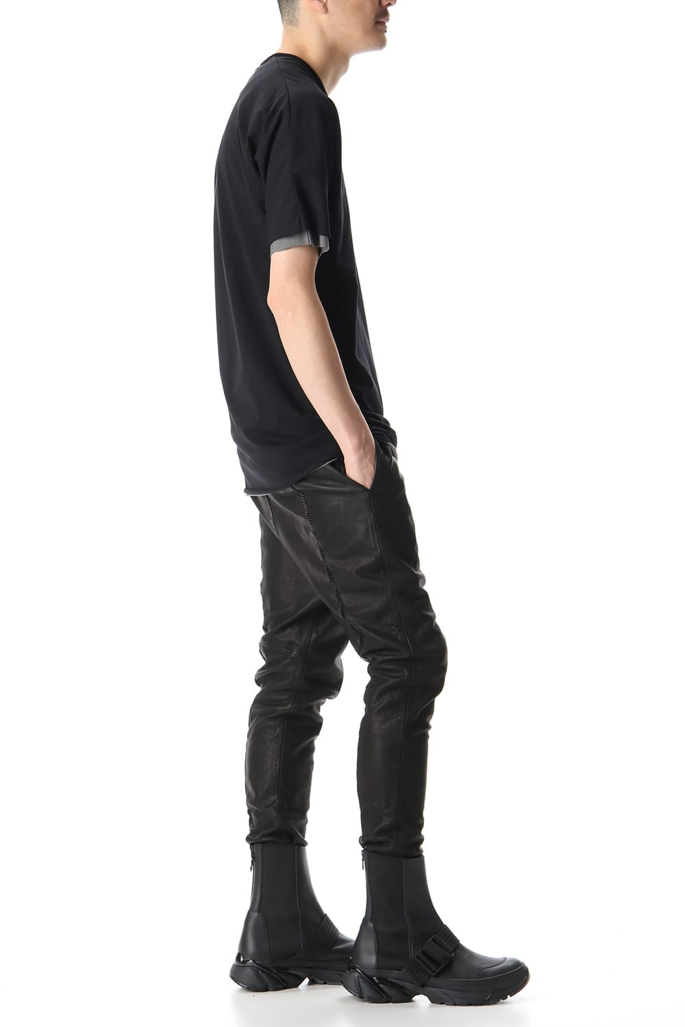 DOUBLE DOLMAN H/S Black