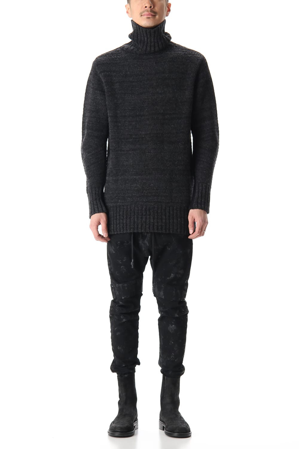 DOUBLEFACE KNIT JERSEY Black×C.Gray