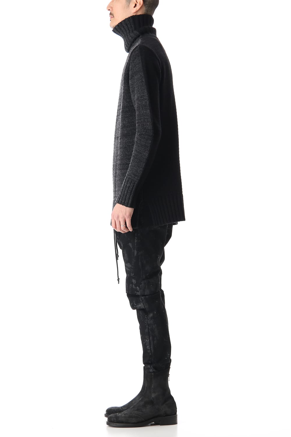 DOUBLEFACE KNIT JERSEY Black×C.Gray