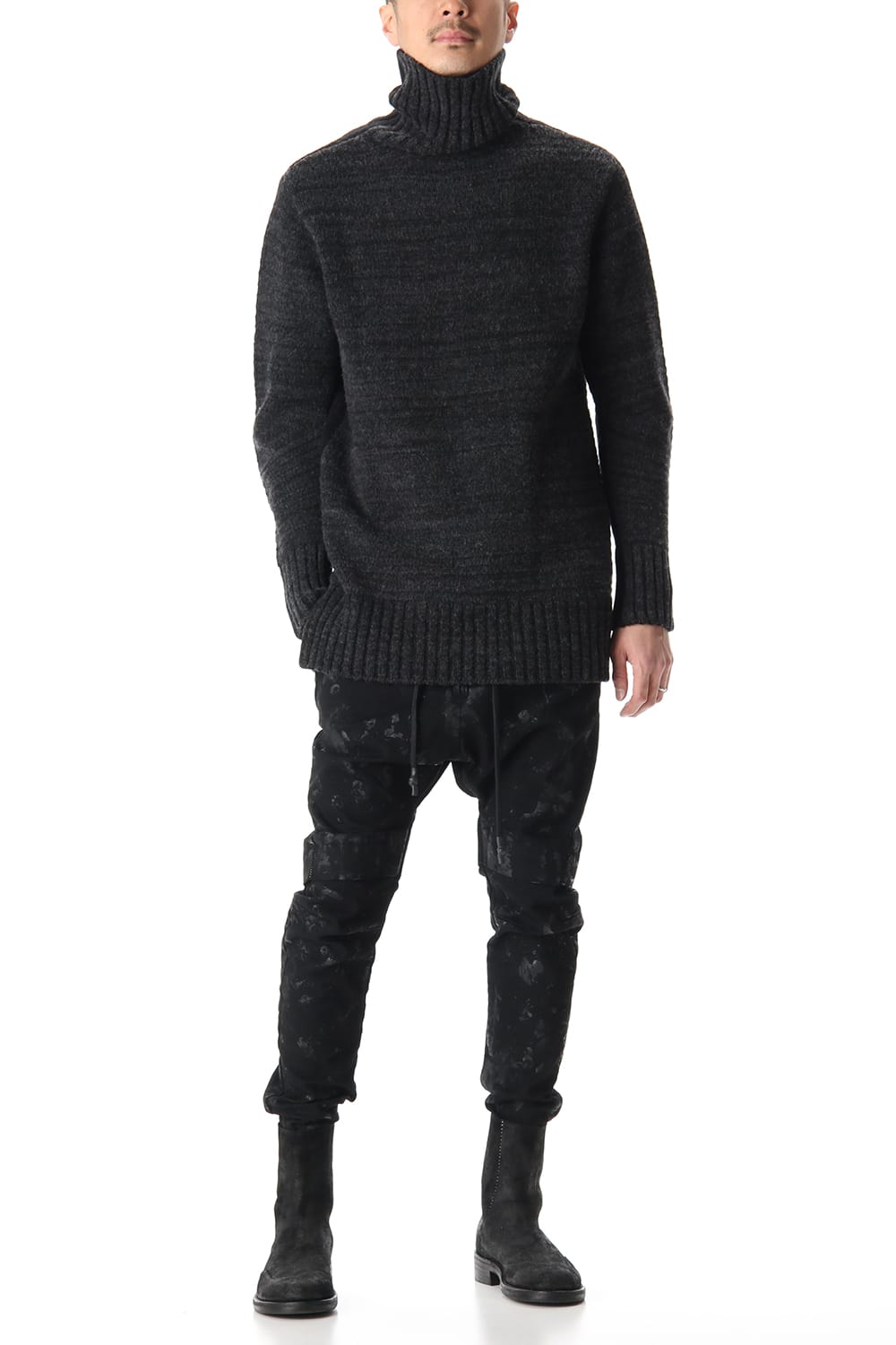 DOUBLEFACE KNIT JERSEY Black×C.Gray