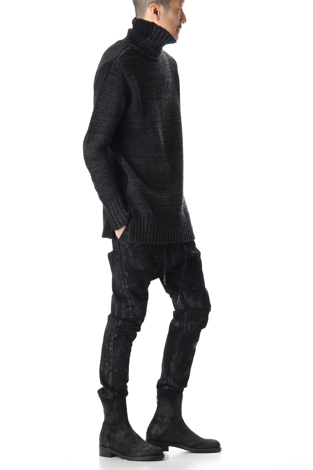 DOUBLEFACE KNIT JERSEY Black×C.Gray