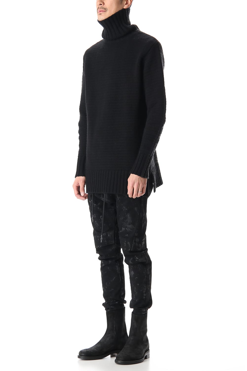 DOUBLEFACE KNIT JERSEY Black×C.Gray