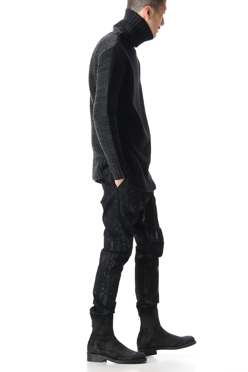 DOUBLEFACE KNIT JERSEY Black×C.Gray