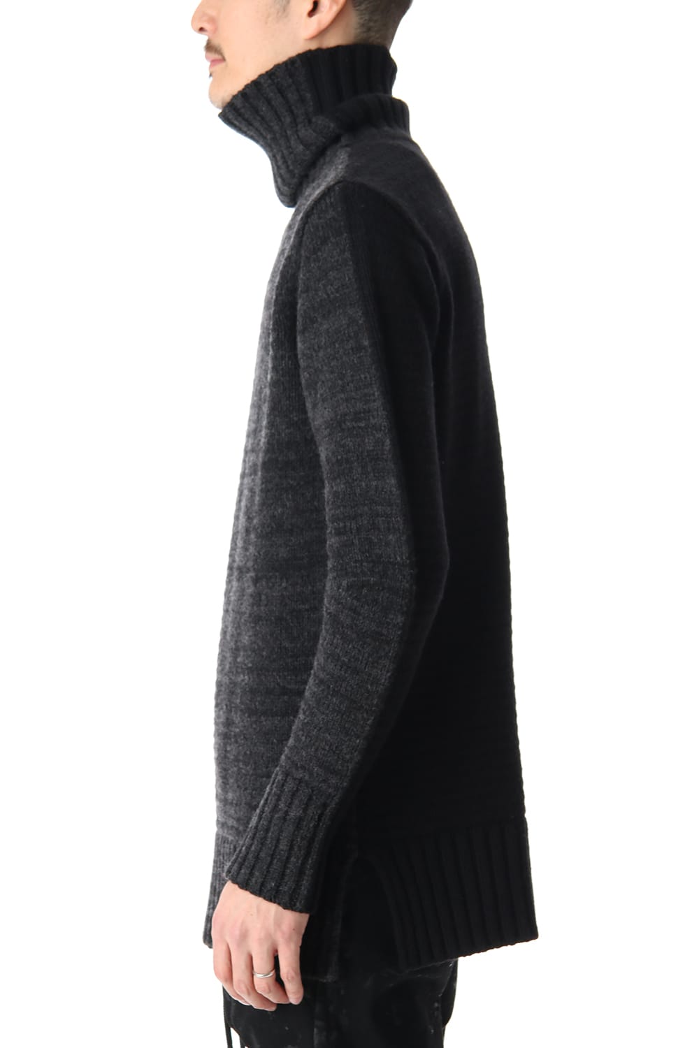 DOUBLEFACE KNIT JERSEY Black×C.Gray