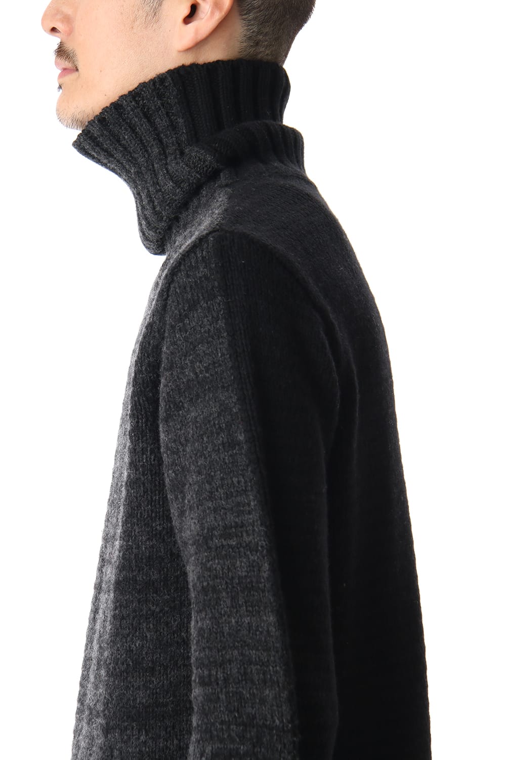 DOUBLEFACE KNIT JERSEY Black×C.Gray